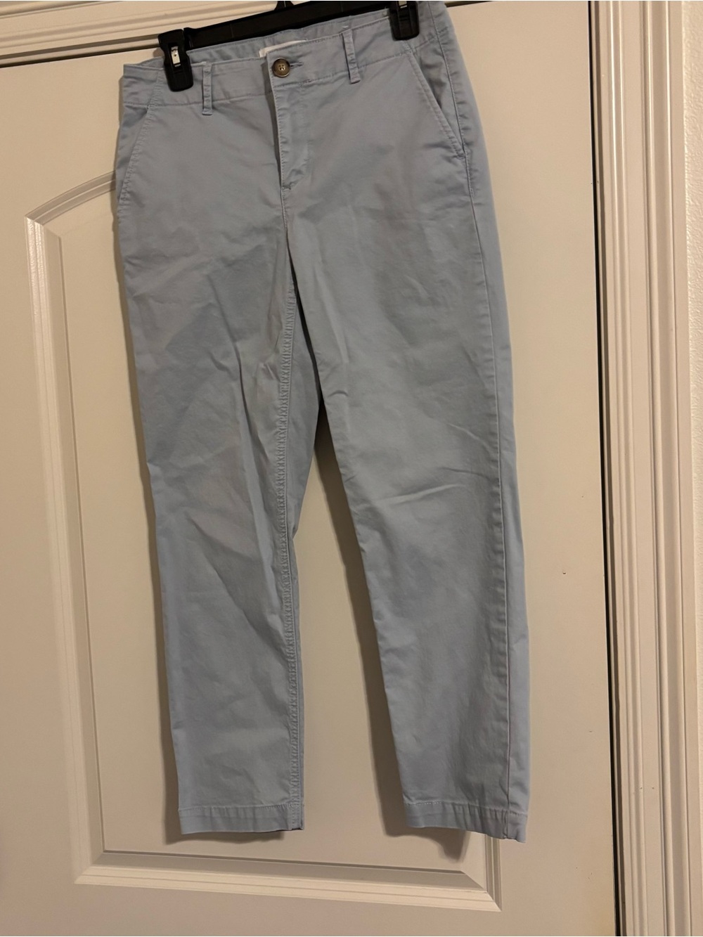 LOFT Light Blue Cotton Chinos